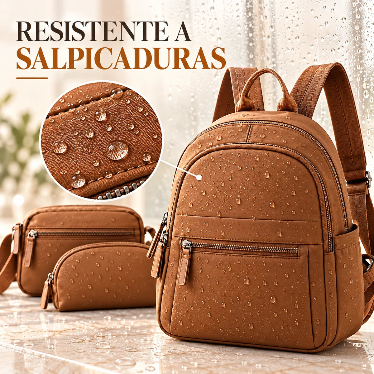 Set Bella Chic™ 3 en 1 | Mochila + Bolsa + Estuche [ÚLTIMAS UNIDADES]
