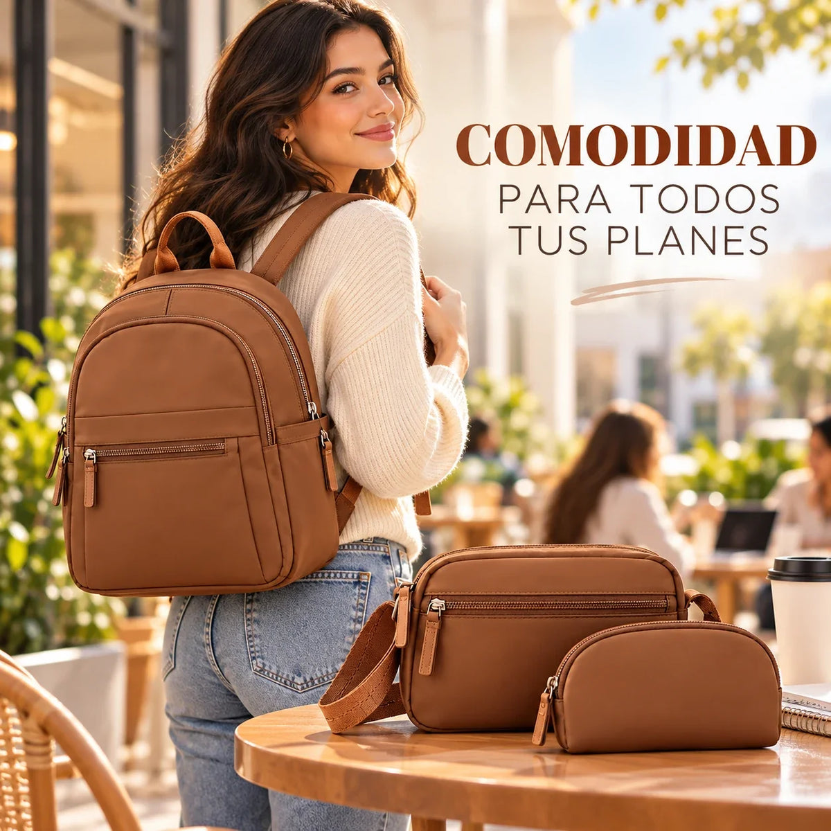Set Bella Chic™ 3 en 1 | Mochila + Bolsa + Estuche [ÚLTIMAS UNIDADES] –