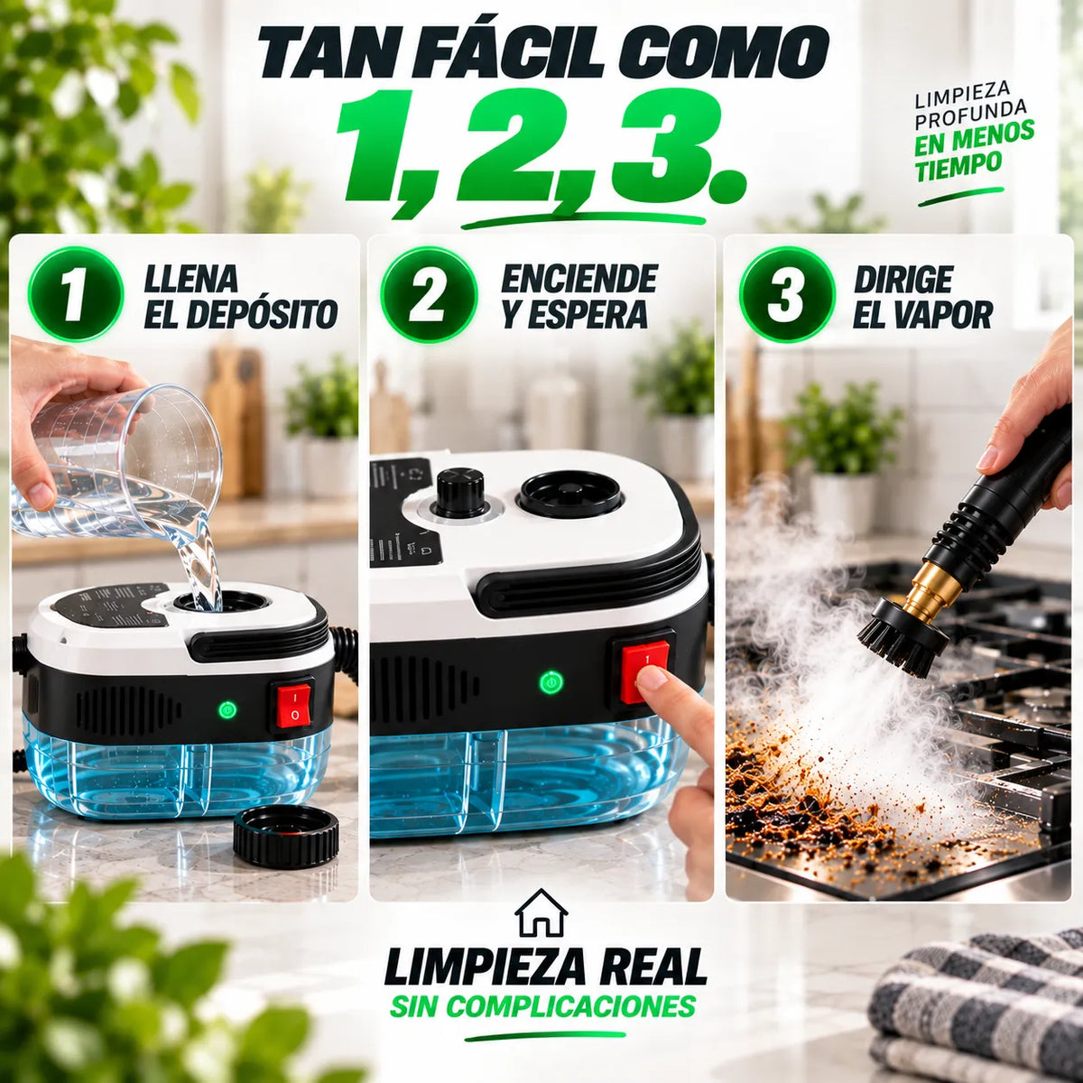 Limpiador a Vapor Portátil VaporBlast™