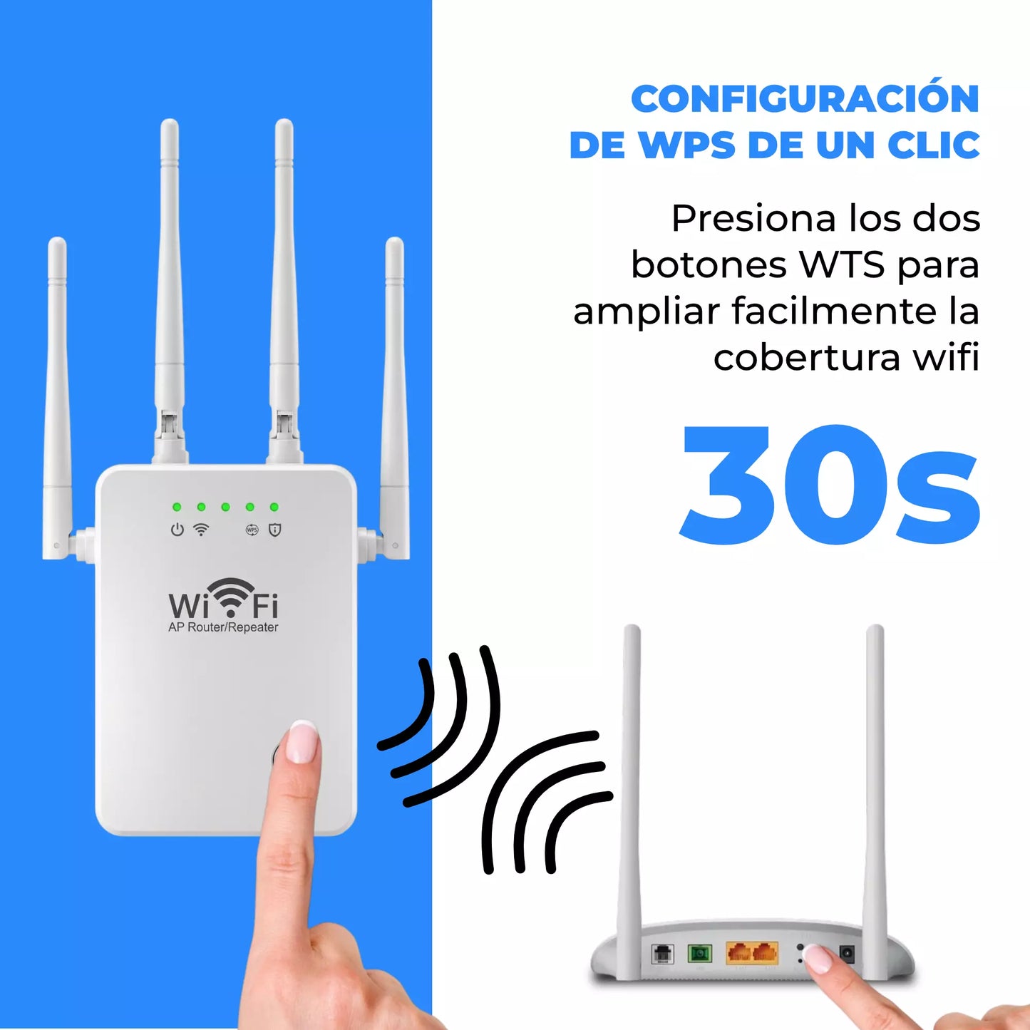 Repetidor WiFi Amplificador de Señal WIFIMAX™ + Cámara Corporal de Regalo [HASTA 3 KM DE SEÑAL] rascunho
