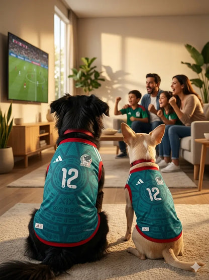 Camisa Jersey México Para Perro Edición Mundial