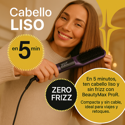Cepillo Alisador Portátil - BeautyMax Pro®