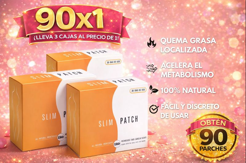 90x1 🔥 Pack Slim Parch 3 cajas paga 1  – Adelgazante + Anti Ansiedad. 90x1