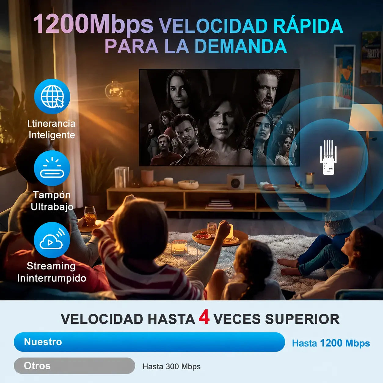 Repetidor WiFi Amplificador de Señal WIFIMAX™ + Cámara Corporal de Regalo [HASTA 3 KM DE SEÑAL] rascunho