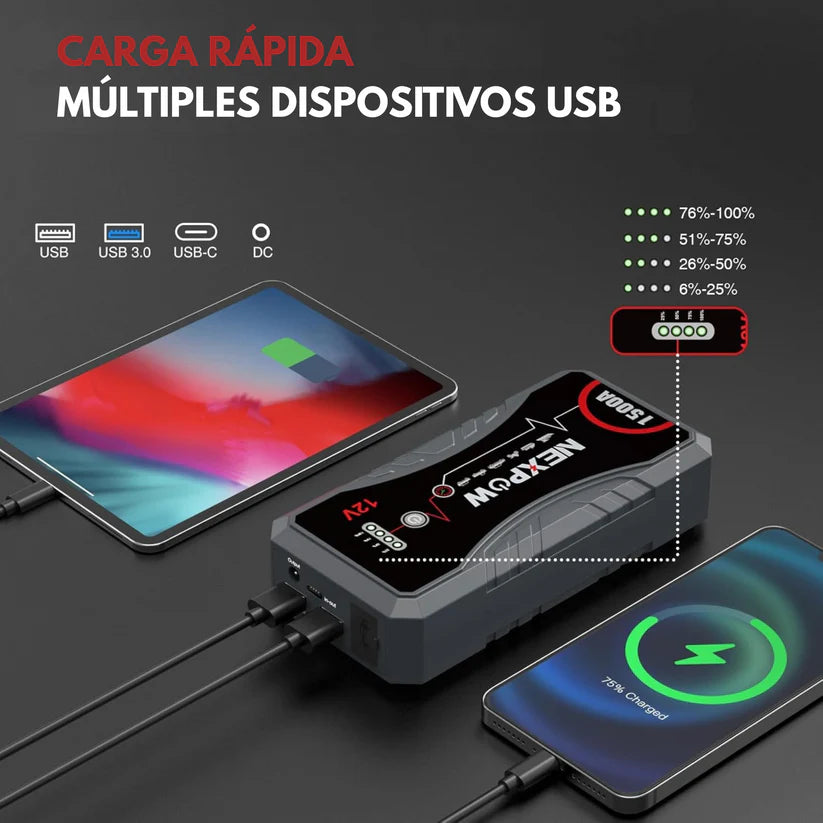 Super Arrancador de Baterías 12V PowerShield™