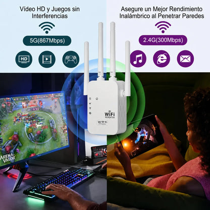 Repetidor WiFi Amplificador de Señal WIFIMAX™ + Cámara Corporal de Regalo [HASTA 3 KM DE SEÑAL] rascunho