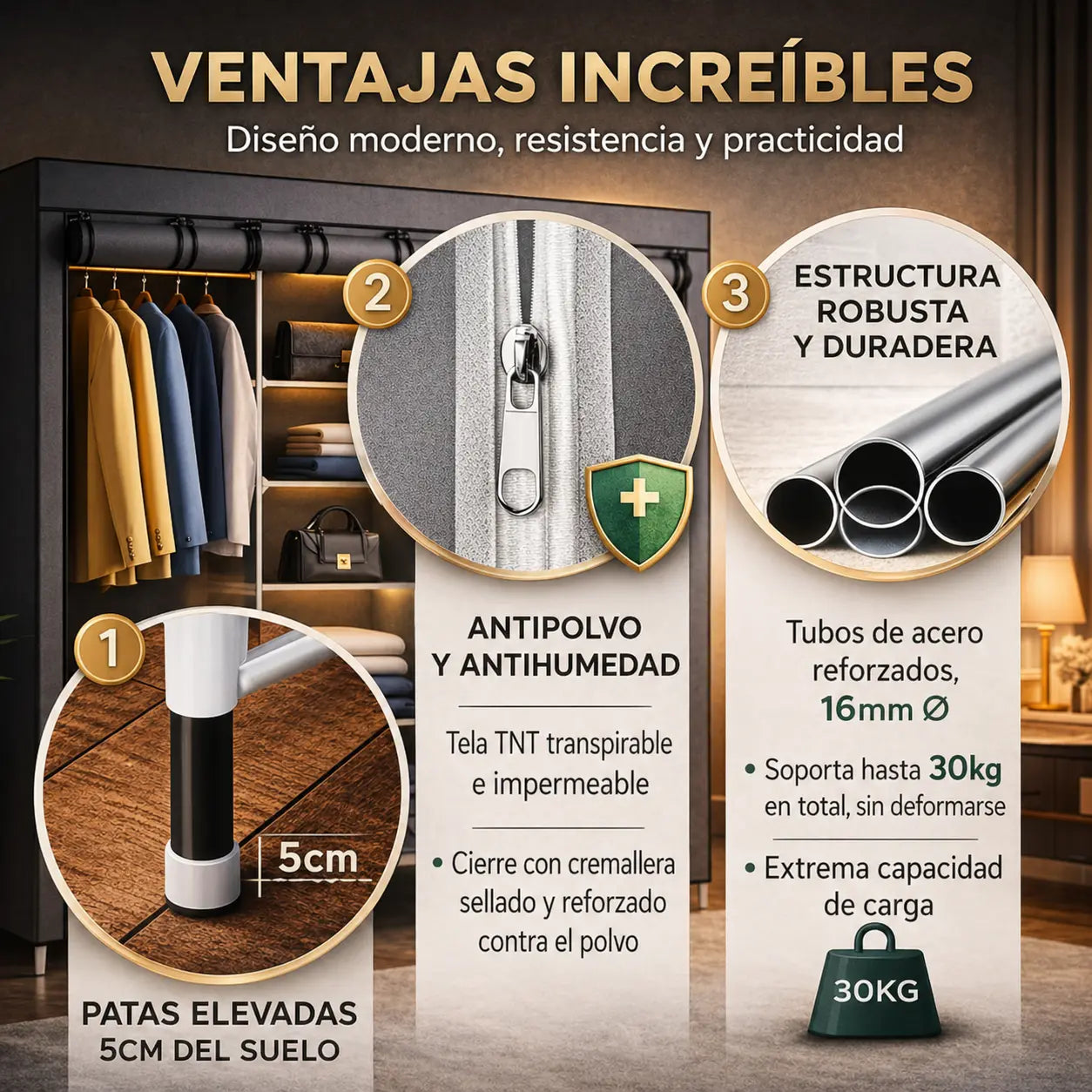 Closet Plegable Multiuso MaxCloset™ + Robot Aspirador MaxClean 3 en 1 [ULTIMAS UNIDADES]