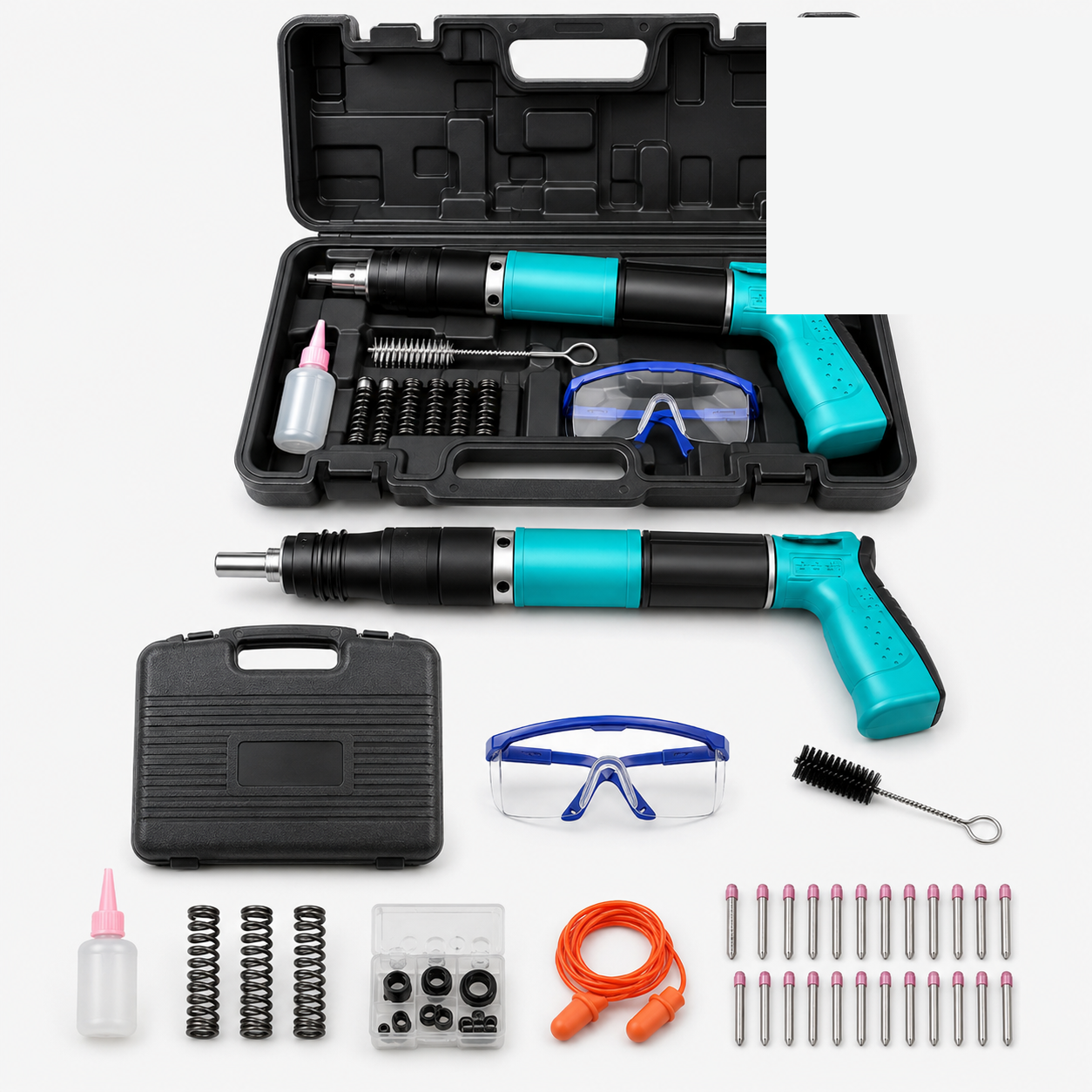 Pistola Fijacion de Clavos Portátil PowerMax™ + 100 Clavos de Regalo [SIN TALADRO]