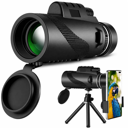 Monocular HD Ultra Zoom con Trípode + Linterna Táctica Multifuncional Titanium™