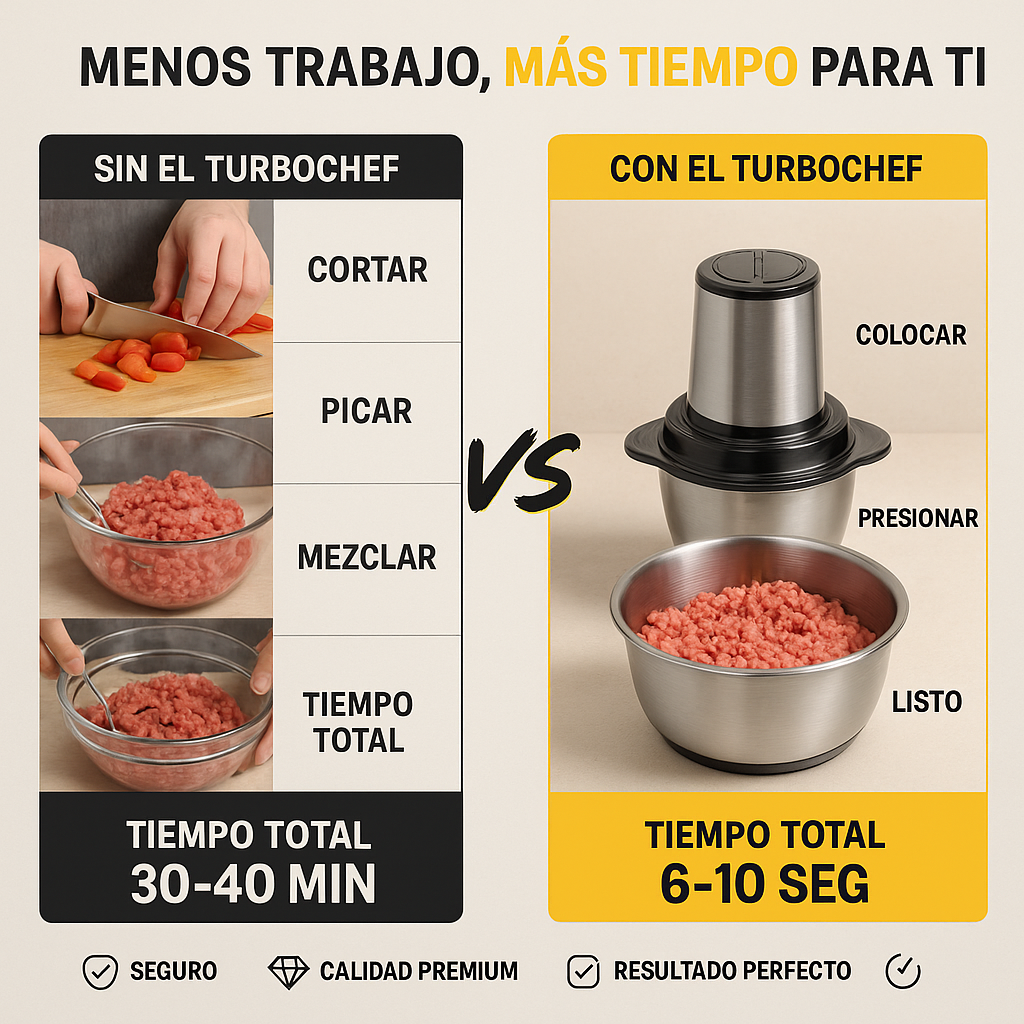 TurboChef Pro™ Triturador Eléctrico Multifuncional [ÚLTIMAS UNIDADES]