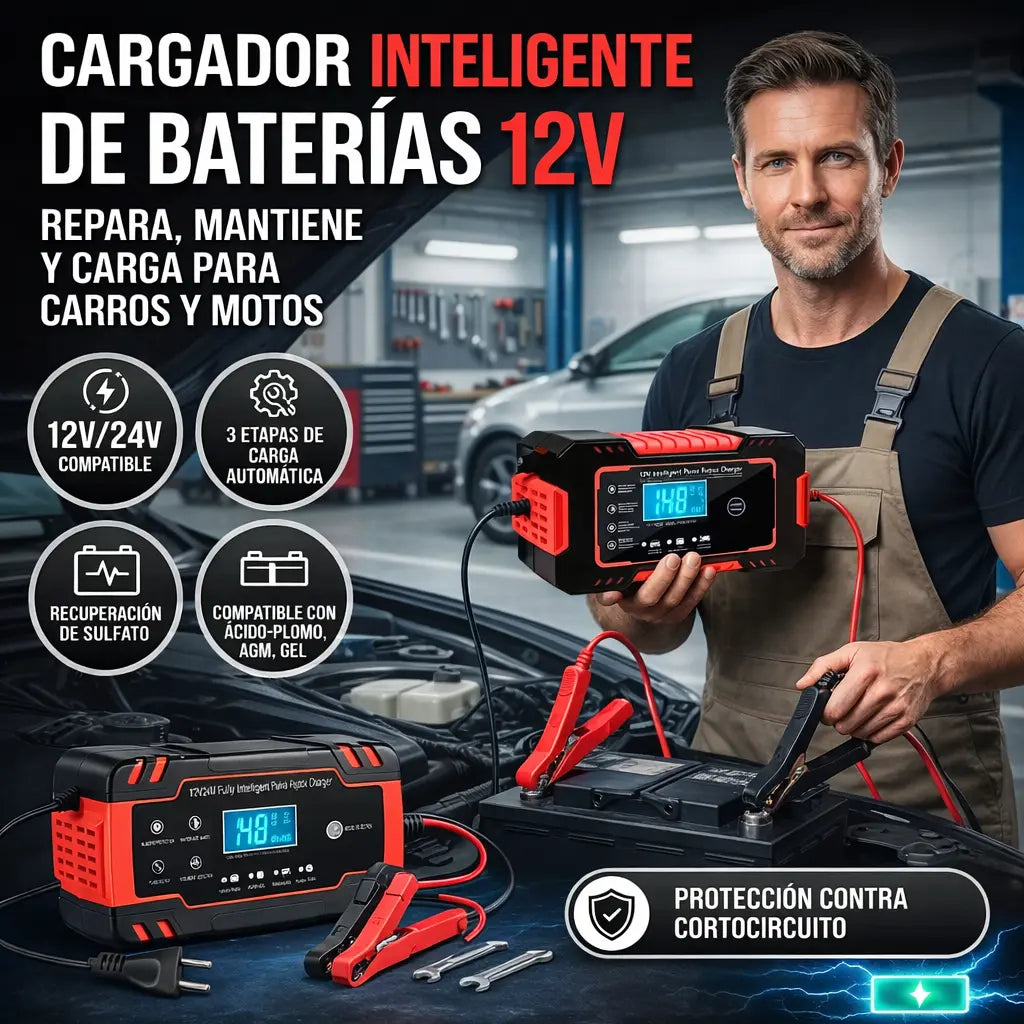 Super Arrancador de Baterías 12V + Mini Compressor de Aire PowerShield™ [ÚLTIMAS UNIDADES]