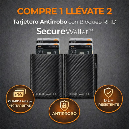 Compre 1 Llévate 2 - Cartera Antirrobo Proteccion RFID SecureWallet™