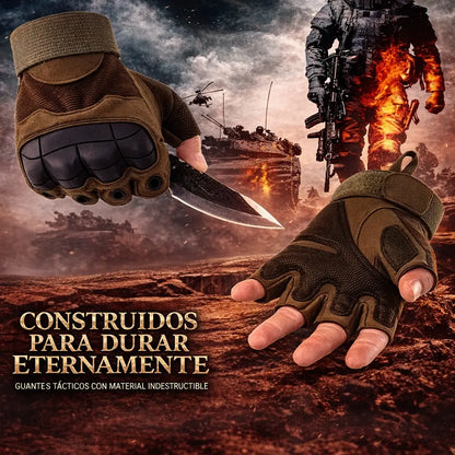 Guantes Tácticos Indestructible Titanium™ + Linterna 4 en 1 de Regalo [ÚLTIMAS UNIDADES]