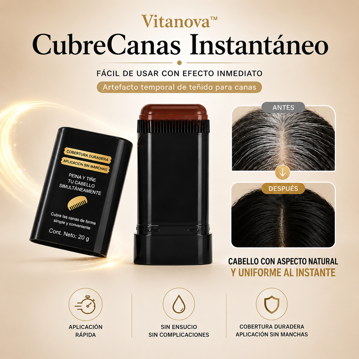 2x1 - CubreCanas Instantáneo Vitanova™ [RECUPERA TU CABELLO EN SEGUNDOS]
