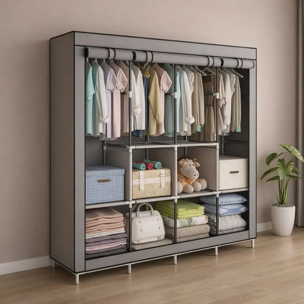 Closet Plegable Multiuso MaxCloset + Zapatero Perchero [ÚLTIMAS UNIDADES]