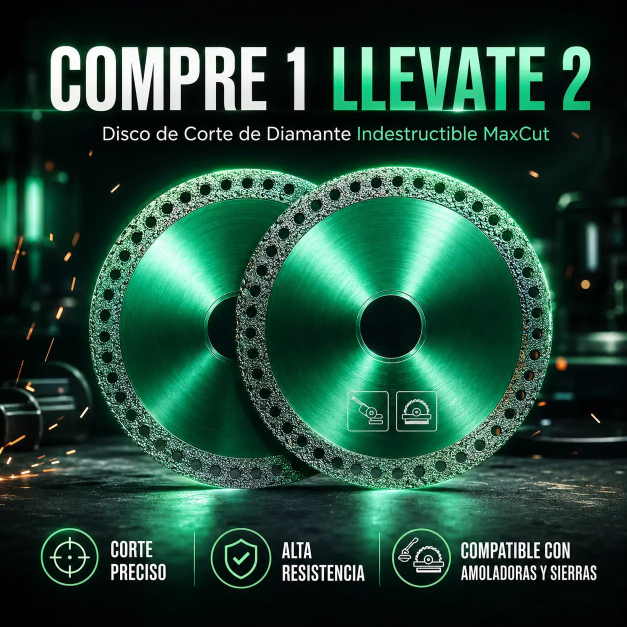 2 Discos de Corte de Diamante Indestructible | MaxCut
