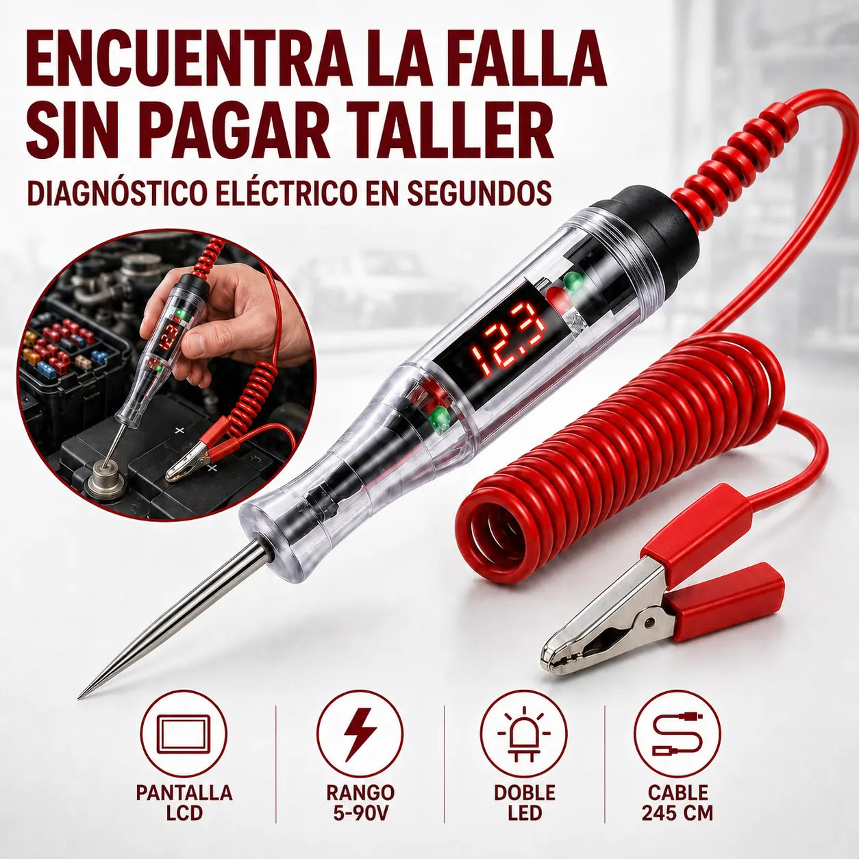 Tester LED de Circuitos Para Vehículos PowerMax™