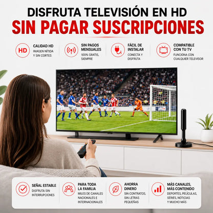 SkyLink™ UHD – Antena Inteligente 4K [+3000 CANALES]
