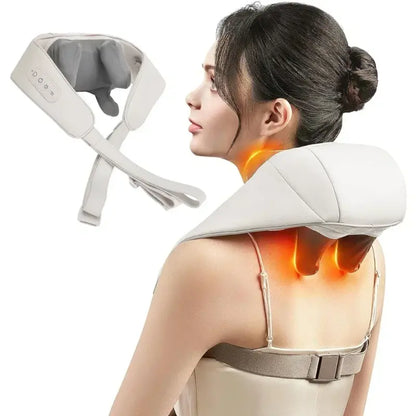 Masajeador Portátil Con Función De Calor Para Cuello y Hombros Comfortmax™