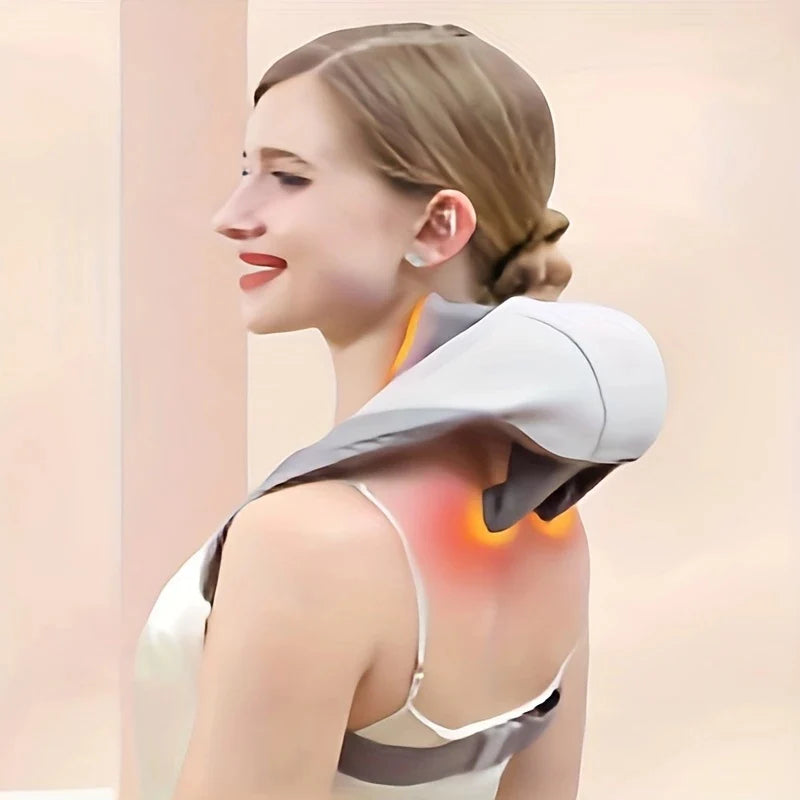 Masajeador Portátil Con Función De Calor Para Cuello y Hombros Comfortmax™