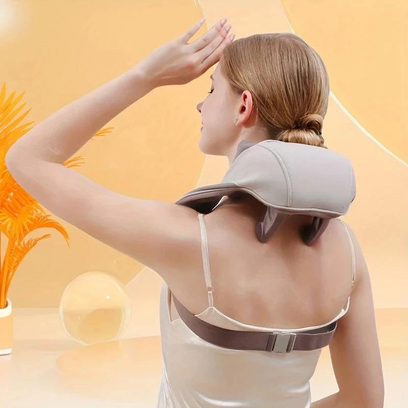 Masajeador Portátil Con Función De Calor Para Cuello y Hombros Comfortmax™