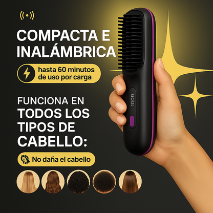 Cepillo Alisador Portátil - BeautyMax Pro®