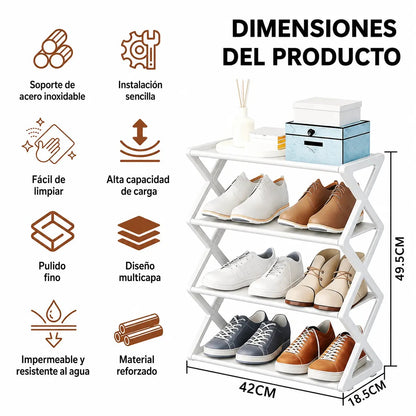 Zapatera Vertical 7 Niveles Con Cubierta + Zapatero Plegable De Regalo [ÚLTIMAS UNIDADES]