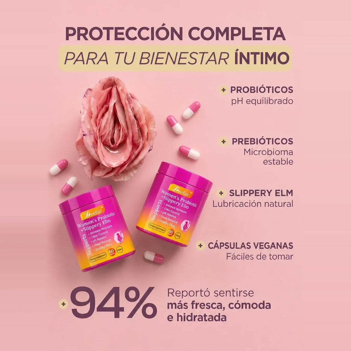 Compra 1 y Llévate 2 - Probióticos Femeninos 60 cápsulas
