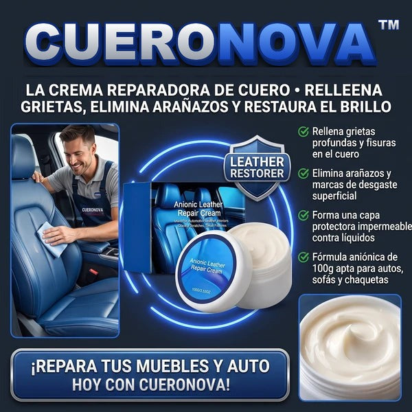 CueroNova™ Crema Reparadora de Cuero
