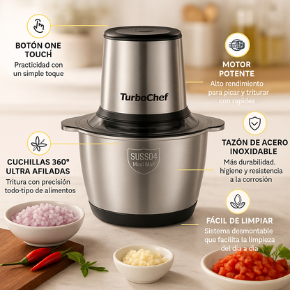 TurboChef Pro™ Triturador Eléctrico Multifuncional [ÚLTIMAS UNIDADES]