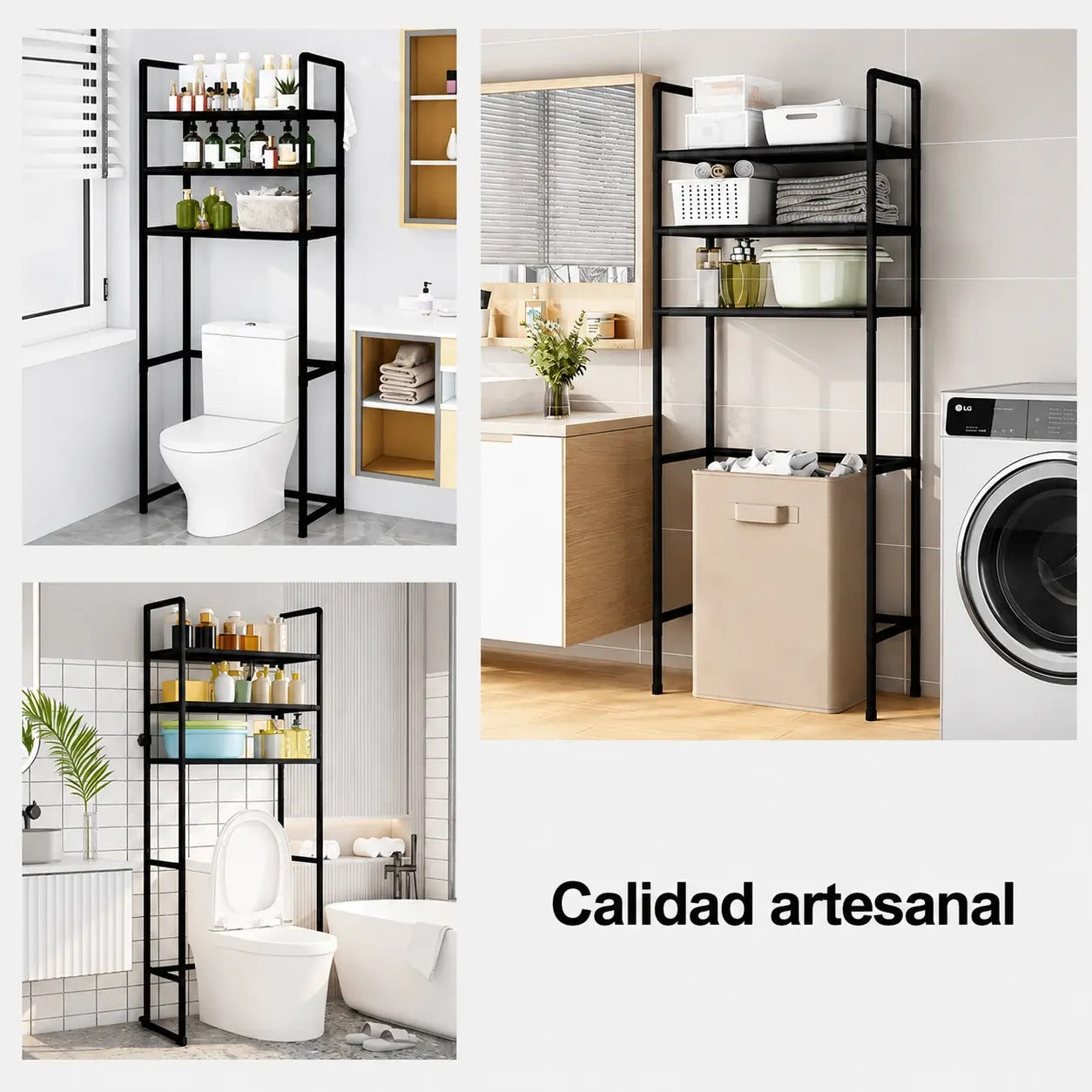 TorreMax™ - Estante Organizador de Baño 4 Niveles
