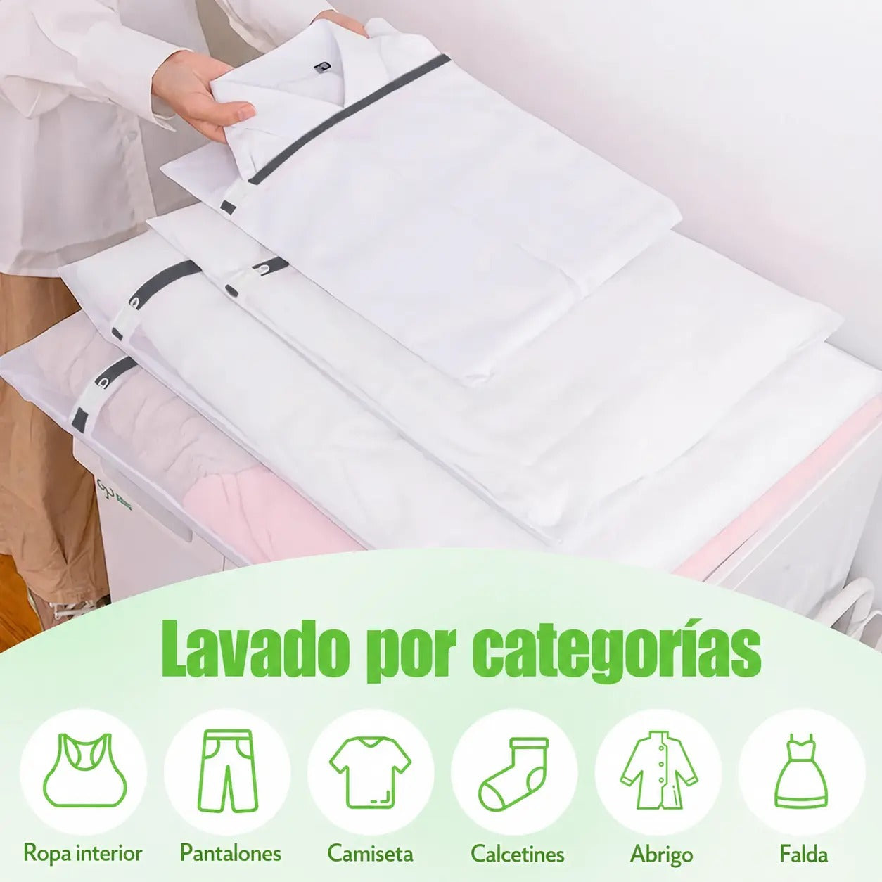 CleanShoes System™ — Bolsa Lavatenis + 8 Bolsas Organizadoras