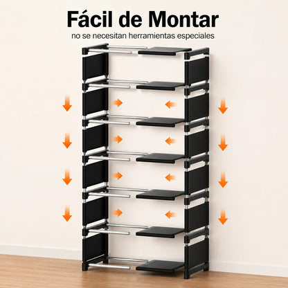 Zapatera Vertical 7 Niveles Con Cubierta + Zapatero Plegable De Regalo [ÚLTIMAS UNIDADES]