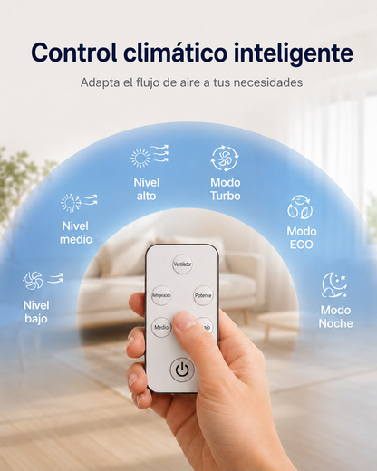 Aire acondicionado portátil de pared 2 en 1 ClimaFlow™ (frío y calor)