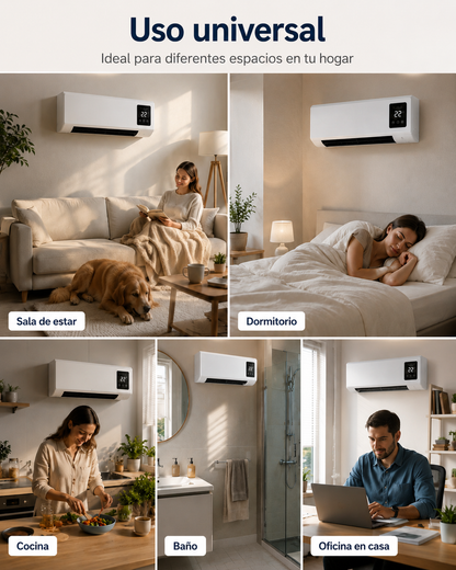 Aire acondicionado portátil de pared 2 en 1 ClimaFlow™ (frío y calor)