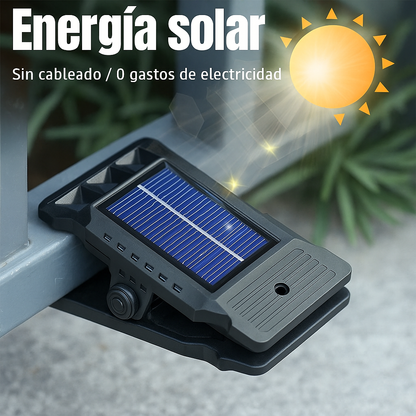 2x1 Luzes LED Clip Con Sensor y Carga Solar – Ilumina Sin Cables Ni Enchufes