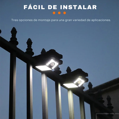 2x1 Luzes LED Clip Con Sensor y Carga Solar – Ilumina Sin Cables Ni Enchufes
