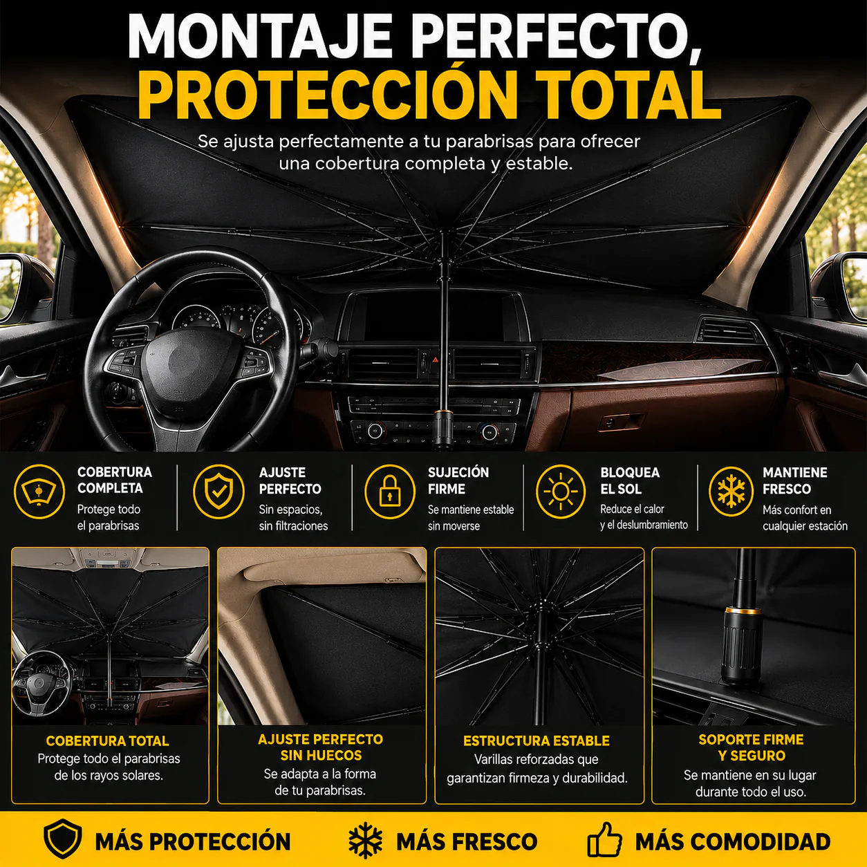 Compre 1 Llévate 2 - SombraDrive™ Parasol Plegable para Coche