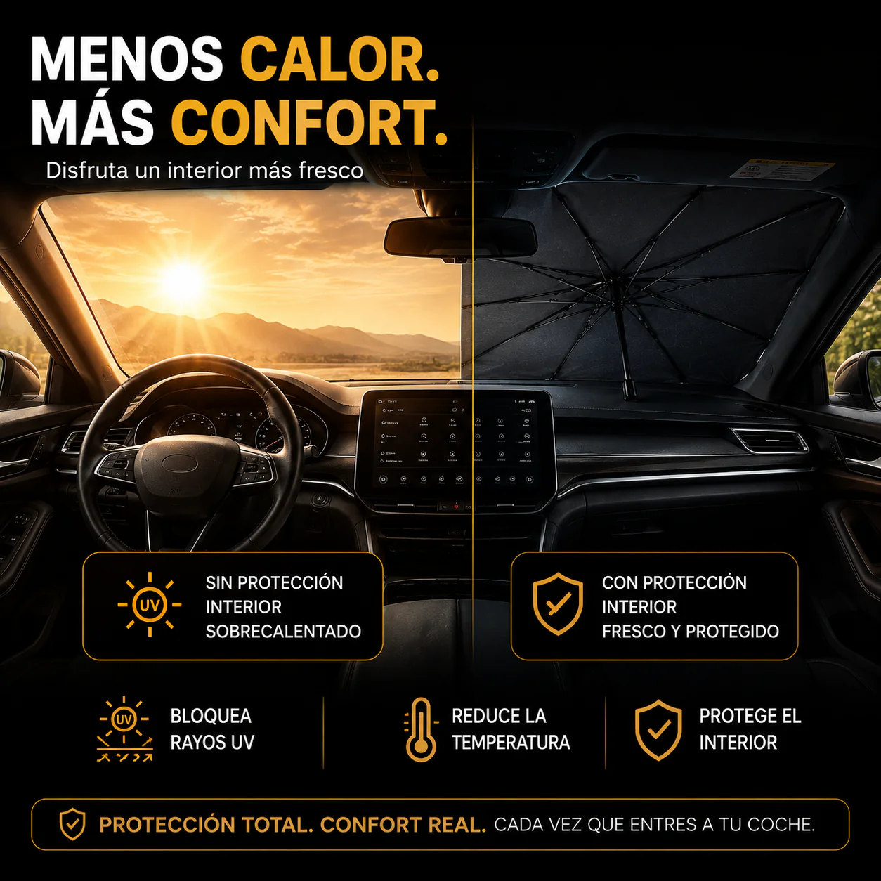 Compre 1 Llévate 2 - SombraDrive™ Parasol Plegable para Coche